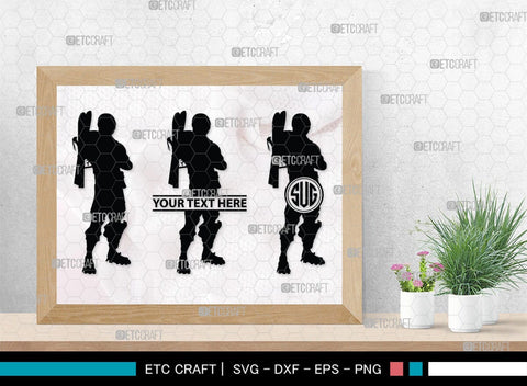 Fire Fighter Monogram, Fire Fighter Silhouette, Fire Fighter SVG, Fire Svg, Fighter Svg, SB00360 SVG ETC Craft 