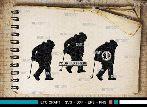 Fire Fighter Monogram, Fire Fighter Silhouette, Fire Fighter SVG, Fire Svg, Fighter Svg, SB00360 SVG ETC Craft 