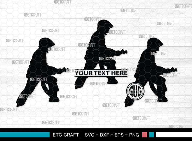 Fire Fighter Monogram, Fire Fighter Silhouette, Fire Fighter SVG, Fire Svg, Fighter Svg, SB00360 SVG ETC Craft 