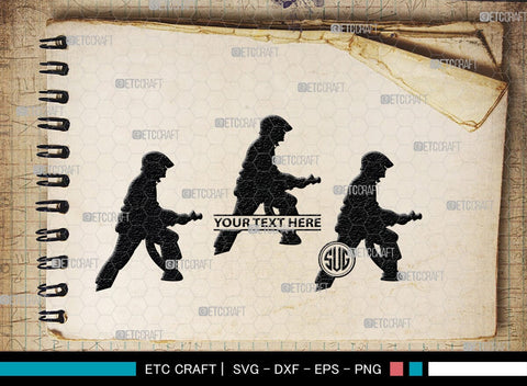 Fire Fighter Monogram, Fire Fighter Silhouette, Fire Fighter SVG, Fire Svg, Fighter Svg, SB00360 SVG ETC Craft 