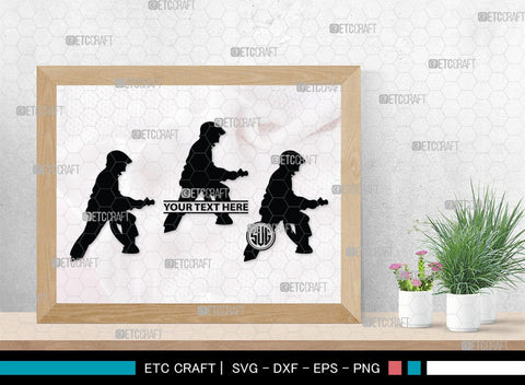 Fire Fighter Monogram, Fire Fighter Silhouette, Fire Fighter SVG, Fire Svg, Fighter Svg, SB00360 SVG ETC Craft 