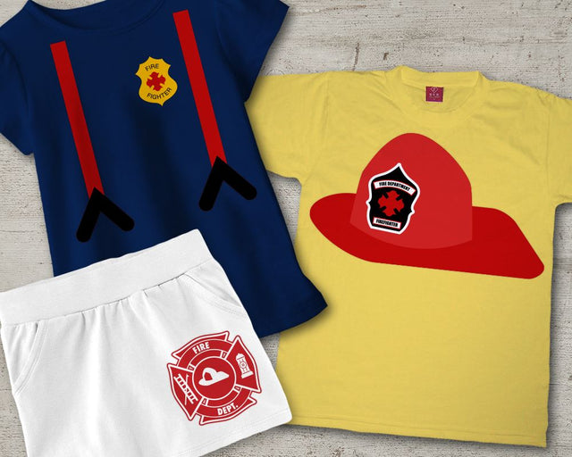 Fire Fighter Set SVG Designed by Geeks