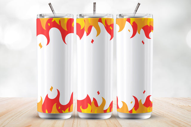 Fire Flame 20 Oz Tumbler Wrap Sublimation Design Sublimation MockupSvgVenue 