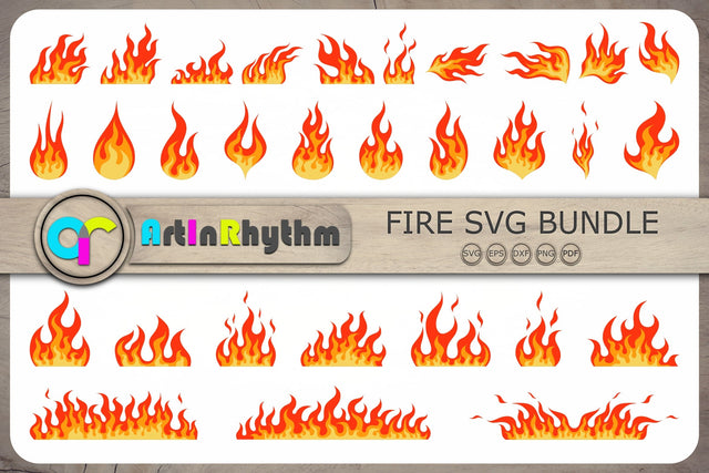 Fire Svg, Fire Svg Bundle, Flames Svg, Fire Cliparts SVG Artinrhythm shop 