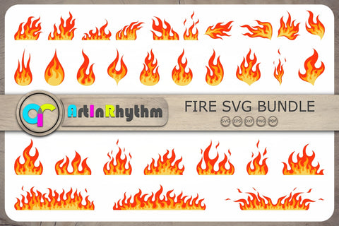 Fire Svg, Fire Svg Bundle, Flames Svg, Fire Cliparts SVG Artinrhythm shop 