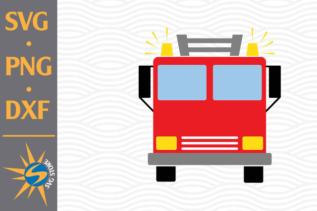 Fire Truck Birthday SVG, PNG, DXF Digital Files Include SVG SVGStoreShop 
