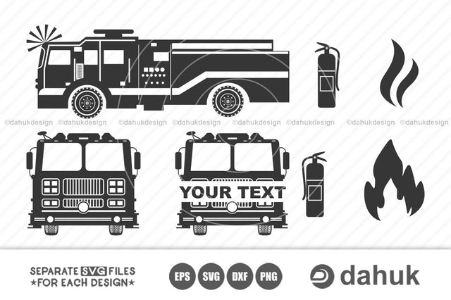 Fire Truck svg, Fire Truck Bundle, Fire Truck Clipart, Firetruck SVG, Fire Truck Silhouette, Fire Truck Vector, Fire Truck bundle, svg, eps SVG dahukdesign 