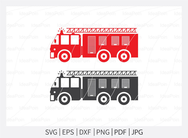 Fire Truck svg, Fire Truck Bundle, Fire Truck Clipart, Firetruck SVG, Fire Truck Silhouette, Fire Truck Vector, Fire Truck bundle, svg, eps SVG Dinvect 