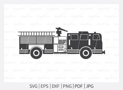 Fire Truck Svg, Fire Truck svg Bundle, Fire Engine svg, Fire Truck Clipart, Fire Truck Silhouette, Firetruck svg, Fire Truck Vector, fire SVG Dinvect 