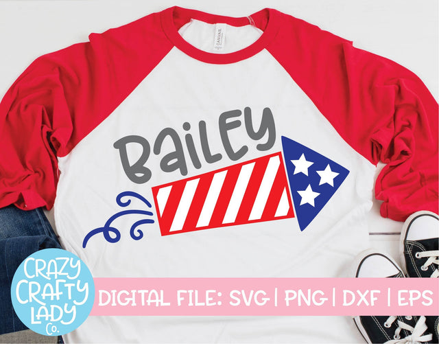 Firecracker | 4th of July SVG Cut File SVG Crazy Crafty Lady Co. 