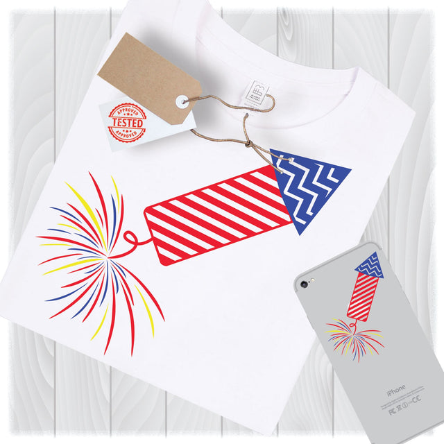 Firecracker Svg Files for Cricut Designs, 4th of July Svg, Fireworks Svg, Patriotic Svg Files, Independence Day Svg Files for Silhouette SVG My Sew Cute Boutique 