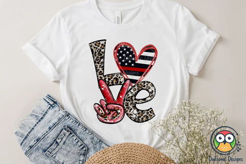 FireFighter LOVE PNG Sublimation Sublimation Owlsome.Designs 