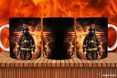 Firefighter Mug Wrap Bundle | Sublimation SVG SvgOcean 