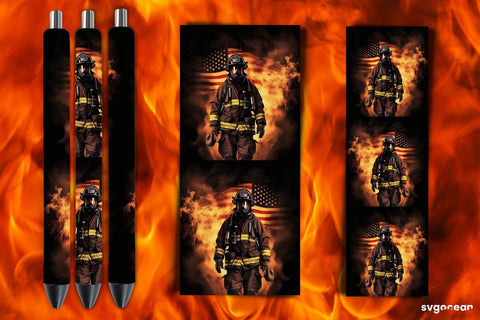 Firefighter Pen Wraps Bundle | Sublimation SVG SvgOcean 