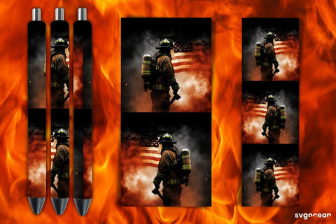 Firefighter Pen Wraps Bundle | Sublimation SVG SvgOcean 