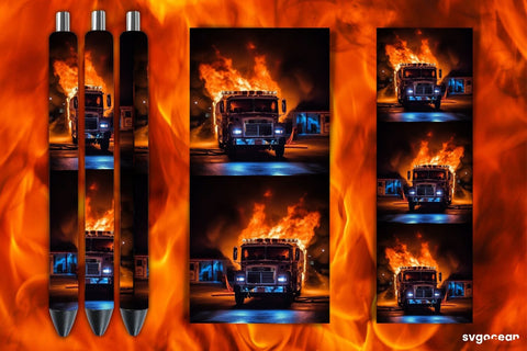 Firefighter Pen Wraps Bundle | Sublimation SVG SvgOcean 