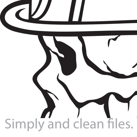 Firefighter Skull SVG TribaliumArtSF 