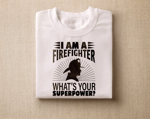 Firefighter SVG Bundle, 6 Designs, Firefighter Shirt SVG, Firefighter Wife SVG, Back The Red SVG, I Am A Firefighter What's Your Superpower SVG SVG HappyDesignStudio 