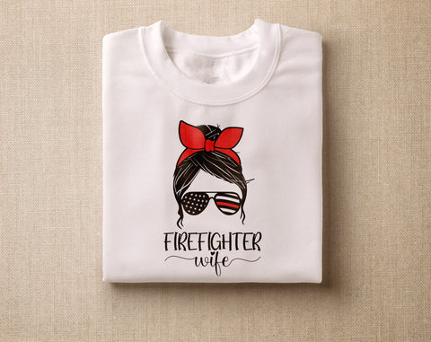 Firefighter SVG Bundle, 6 Designs, Firefighter Shirt SVG, Firefighter Wife SVG, Back The Red SVG, I Am A Firefighter What's Your Superpower SVG SVG HappyDesignStudio 