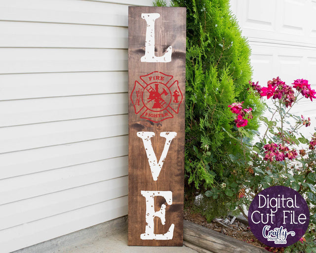 Firefighter Svg - Firefighter Wife SVG - Firefighter Gift - Porch Sign SVG Crafty Mama Studios 