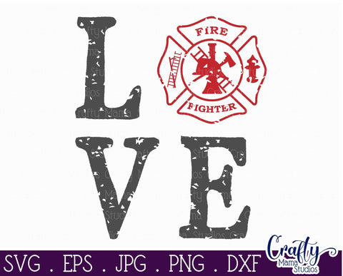 Firefighter Svg - Firefighter Wife SVG - Firefighter Gift SVG Crafty Mama Studios 