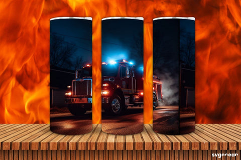 Firefighter Tumbler Wrap | 20 oz | Sublimation SVG SvgOcean 
