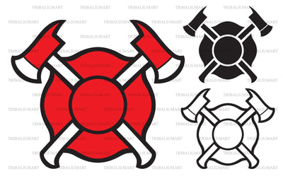 Firefighters badge SVG TribaliumArtSF 
