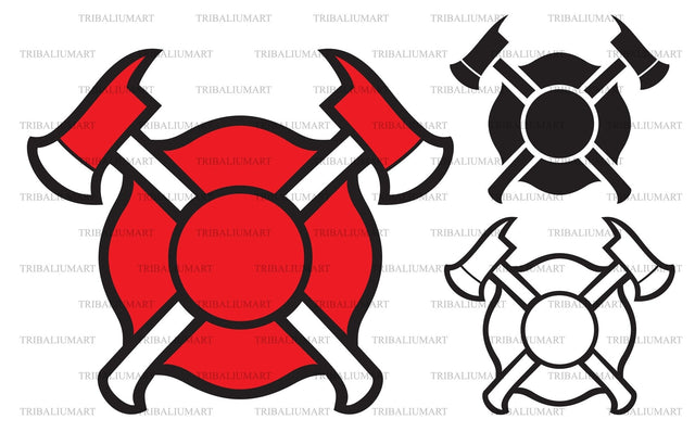 Firefighters badge SVG TribaliumArtSF 