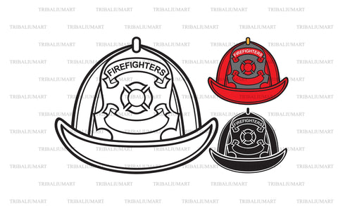Firefighters helmet SVG TribaliumArtSF 