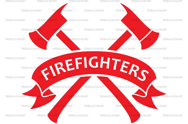 Firefighters label SVG TribaliumArtSF 