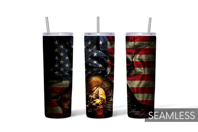 Firefighters Tumbler Sublimation Sublimation SvgOcean 