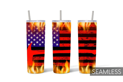 Firefighters Tumbler Sublimation Sublimation SvgOcean 