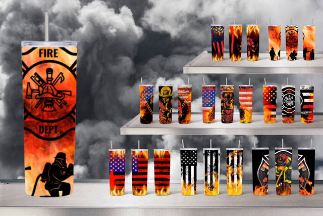 Firefighters Tumbler Sublimation Sublimation SvgOcean 