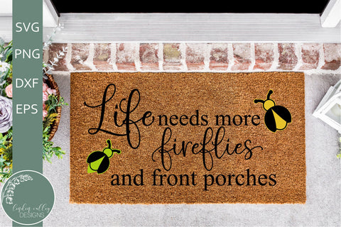 Fireflies and Porches SVG-Farmhouse Porch SVG SVG Linden Valley Designs 