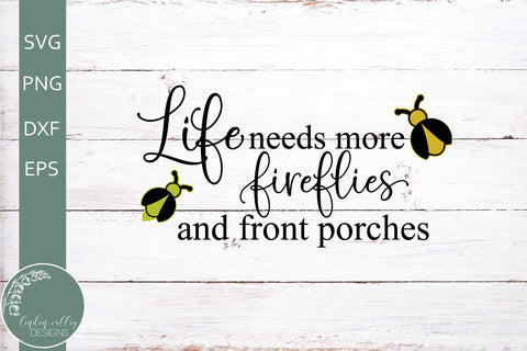 Fireflies and Porches SVG-Farmhouse Porch SVG SVG Linden Valley Designs 
