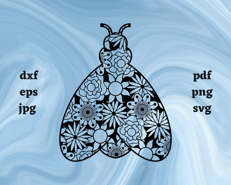 Firefly Mandala SVG Cut File SVG Northern Light SVG 