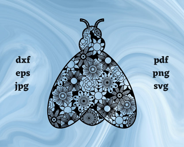 Firefly Mandala SVG Cut File SVG Northern Light SVG 