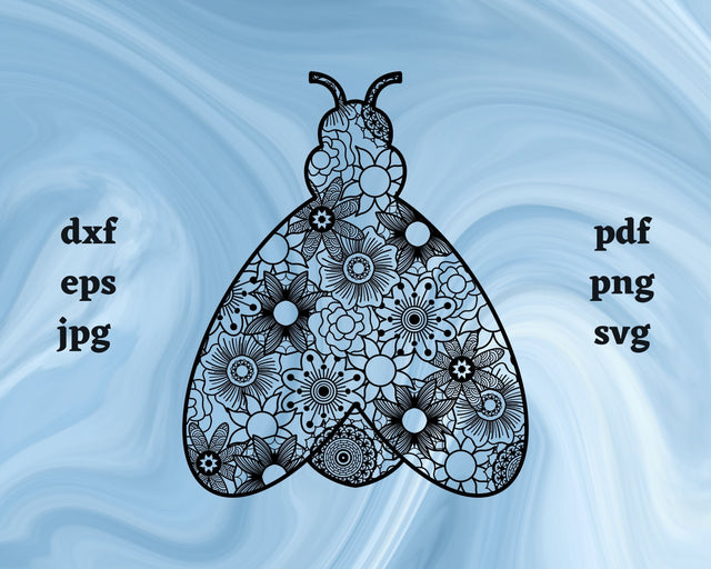 Firefly Mandala SVG Cut File SVG Northern Light SVG 