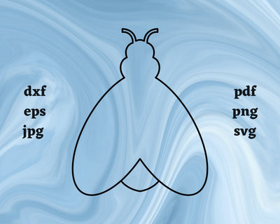 Firefly Outline SVG Cut File SVG Northern Light SVG 