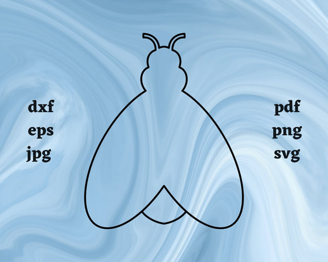 Firefly Outline SVG Cut File SVG Northern Light SVG 