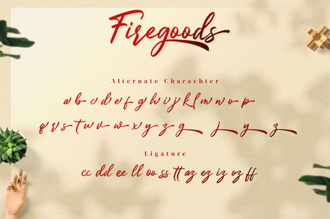 Firegoods - Handwritten Script Font Font Ibey Design 