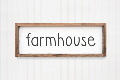 Firewood - Handwritten Farmhouse Font Font KA Designs 