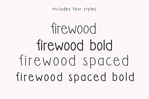 Firewood - Handwritten Farmhouse Font Font KA Designs 