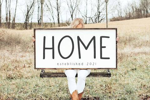 Firewood - Handwritten Farmhouse Font Font KA Designs 