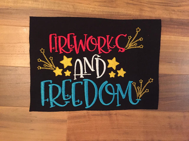 Firework and Freedom Embroidery Embroidery/Applique MissMarysEmbroidery 
