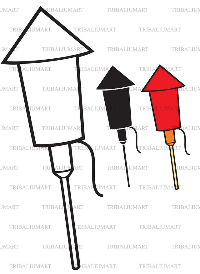 Firework rocket SVG TribaliumArtSF 