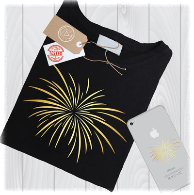 Firework SVG Files Silhouette Clipart PNG Cut DXF Designs - Firework Silhouette Cut File - Gold svg - Tshirt Design Svg - Instant Download SVG My Sew Cute Boutique 