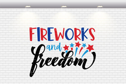 Fireworks And Freedom - SVG, PNG, DXF, EPS SVG Elsie Loves Design 