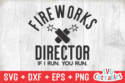 Fireworks Director svg - Patriotic Cut File - 4th of July - Fourth of July - svg - dxf - eps - png - Silhouette - Cricut - Digital File SVG Svg Cuttables 