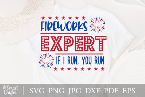 Fireworks Expert Svg, 4th of July Svg, Independence Svg, Funny 4th of July Svg, 4th of July Svg Designs, 4th of July Cut Files, Cricut Files SVG Fauz 